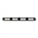 QOLTEC 54475 Patch panel RACK 24 jungtys kat.5E UTP Juodas