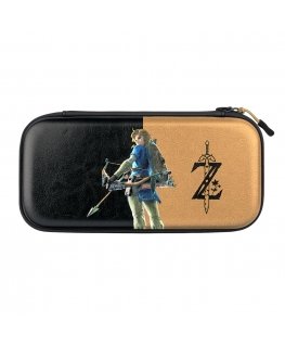 PDP Slim Deluxe: Hyrule Hero Link Hardshell case Nintendo Black, Gold