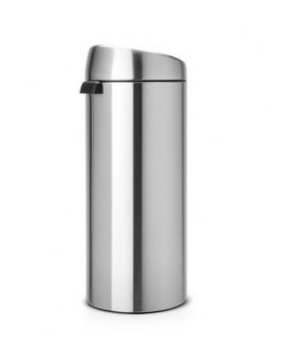 Brabantia Touch Bin, 30L Pyöreä Muovi, Ruostumaton teräs