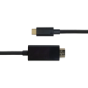 USB-C - HDMI cable DELTACO 2m, 4K@60Hz, black / USBC-HDMI-1020