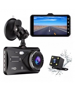 RoGer 2in1 DVR3 Auto Videoreģistrātors un atpakaļskata Kameru / Full HD / 170' / G-Sensor / LCD 4''
