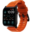 Nomad Rugged Strap, Apple Watch 49 / 45 / 44 / 42 mm, orange / black