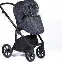 Nordbaby Universal rain cover for stroller, black print