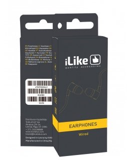 iLike - Earphones IEA01WH 3.5mm White