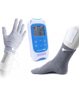 TensCare perfect TENS electronic muscle stimulator Sticker plate Blue, White