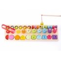 Iwood 4in1 Wooden puzzle with fish and numbers
