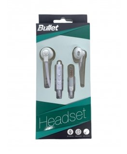 - BULLET Earphones 3.5mm, 120 cm. White