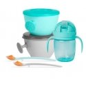 Skip Hop Easy-feed teal/grey dining set
