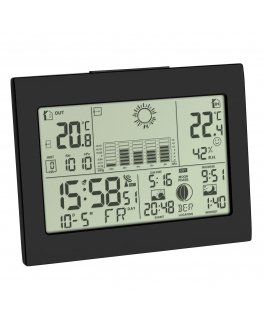 TFA-Dostmann Horizon Juoda Baterija