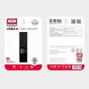 XO DK05A 2in1 Card reader USB 2.0 Flash Type with Micro SD and SD Card slots Black