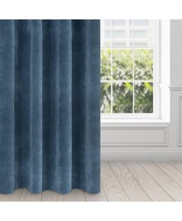 Eurofirany DIVA LINE RIA Soft velvet night curtain, 140X250 cm, loops / rings, color: dark blue