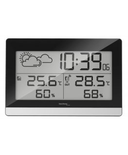 Technoline WS 9255 skaitmeninė oro stotelė Juoda, Sidabras