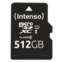 Intenso microSD 512GB UHS-I Perf CL10| Performance Klases 10