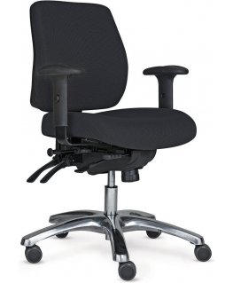 Toplux Pro 20 office chair with armrests, black