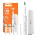 Bitvae Sonic Toothbrush with Tip Set and Travel Case D2 (White)