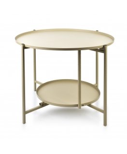 Mondeks LUCAS BEIGE two-level coffee table - cream color