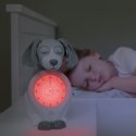 Alarm clock teaching a Zazu Davy sleep rhythm, dog, green
