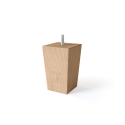 SLEEPWELL SQUARE WOODEN LEGS (6.5x6.5x12 cm)