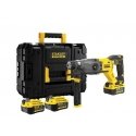 STANLEY HAMMER SDS + 18V V20 2x4Ah CASE