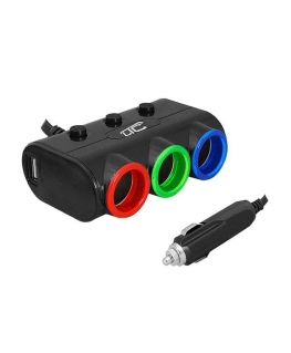 Lamex LXAS8 Automašīnas auto lādētājs - sadalītājs LXAS8