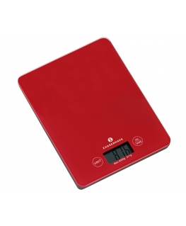 Zassenhaus Balance Red Countertop Rectangle Electronic kitchen scale