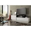 Cama TV cabinet SIGMA 3 180 white/white gloss + black