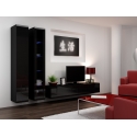 Cama Living room cabinet set VIGO 3 black/black gloss