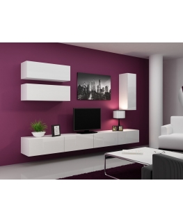 Cama Living room cabinet set VIGO 13 white/white gloss