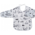 Rätt Start Moomin bib with sleeves, archipelago