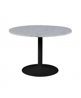 Dining table TARIFA D110x75cm, white marble