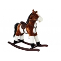 Lean Cars Rocking Horse Dark Brown 74 CM