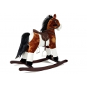 Lean Cars Rocking Horse Dark Brown 74 CM
