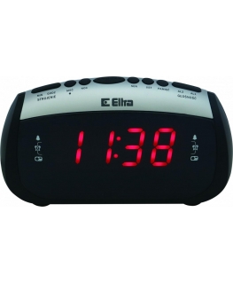 Clock with radio ELTRA ZOSIA black