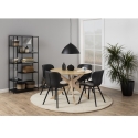 Dining table DUNCAN D105xH75cm, light oak