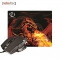 Rebeltec Red DRAGON set gaming mouse + mat