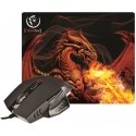 Rebeltec Red DRAGON set gaming mouse + mat