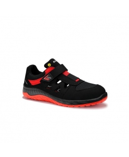 Shoes ELTEN Lonny W red Easy S1P ESD, black/red 46