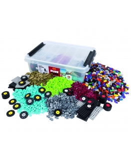 Plus Plus construction set with BASES and WHEELS