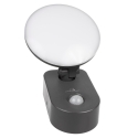 Ceiling light Maclean Energy MCE367 LED wall light with PIR sensor - PC + ALU, 15W (1100lm) Neutral White 4000K IP65 gray