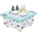 Trousselier Music Box Dancing Cat & Mouse