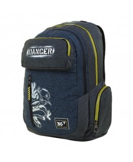 Backpack YES T-87 Danger, black/blue