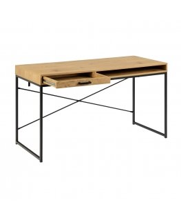 Письменный стол SEAFORD, 140x58xH76см, дуб, с 1 полкой