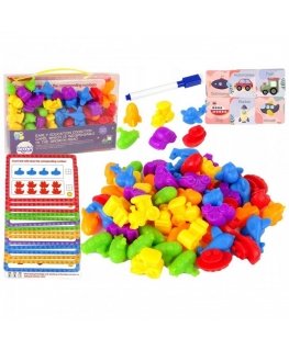 WOOPIE Educational Kit for Learning to Count Color Sorting Vehicles 83 e.