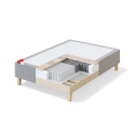 SLEEPWELL RED POCKET BOX-MATTRESS (90x200x30 cm) MANGO Light Grey (18711)