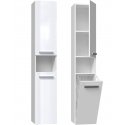 Topeshop NEL III BIEL POŁ bathroom storage cabinet White