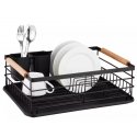 Dish drying rack, steel, black, 42.5x32x15.5 cm, Kinghoff. KH 1728 Dish drying rack, steel, black, 42.5x32x15.5 cm, Kinghoff. KH 1728