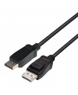 Deltaco DP8K-1020-LSZH DisplayPort-kaabel 2 m Must