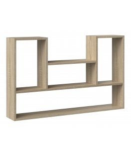 Topeshop BILBAO 4P SONOMA hylly Kelluva hylly Seinään kiinnitettävä Lastulevy Tammi