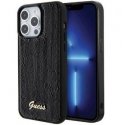 Guess Apple iPhone 15 HC SEQUIN SCRIPT METAL Black