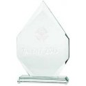 Tryumf 3D engraved glass trophy with case